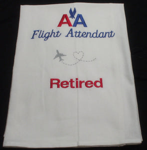Embroidered Towels - Flour Sack Full Size - Aviation Themes