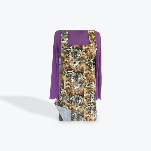 Reversible Adult Apron - Animals