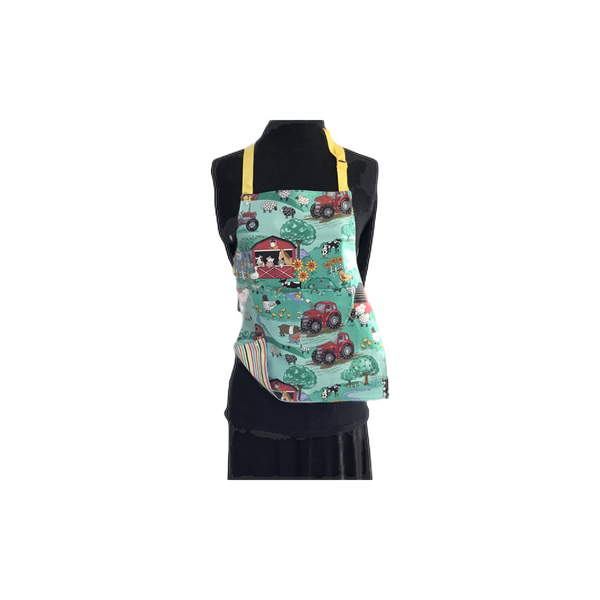 Reversible Childrens Apron - It's An Animal World