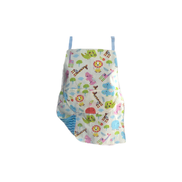 Reversible Childrens Apron - It's An Animal World