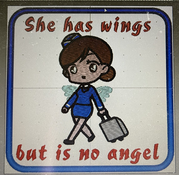 Angel Luggage Tag