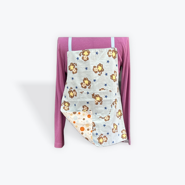 Reversible Childrens Apron - It's An Animal World