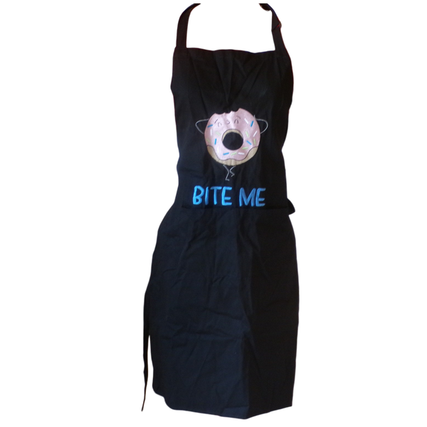 Butcher Block Aprons - Embroidered Mature Themes