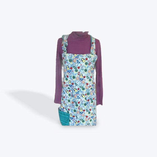 Reversible Adult Apron - School Is in Session