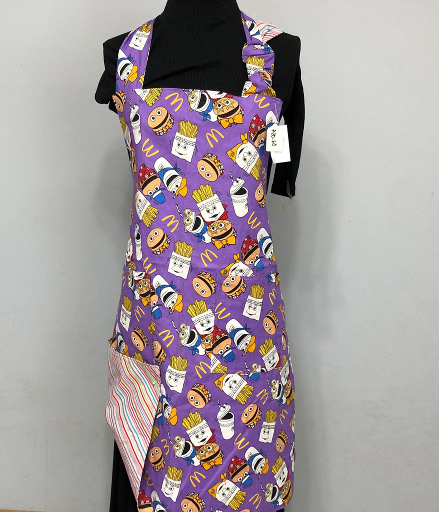 Purple discount apron food