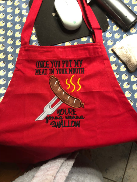 Mature - Embroidered Aprons