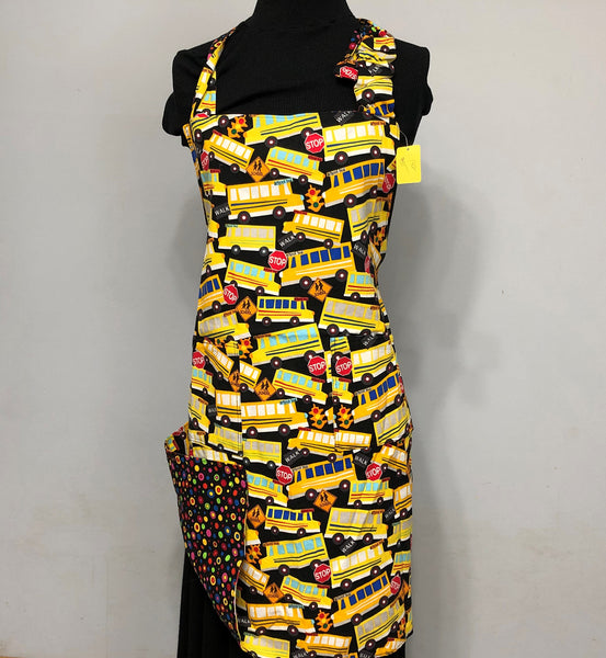Reversible Adult Apron - School Is in Session
