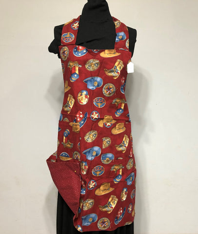 Reversible Adult Apron - Pack Your Bags