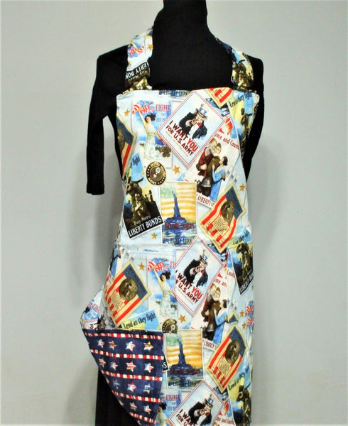 Reversible Apron - Hats Off To The Troops