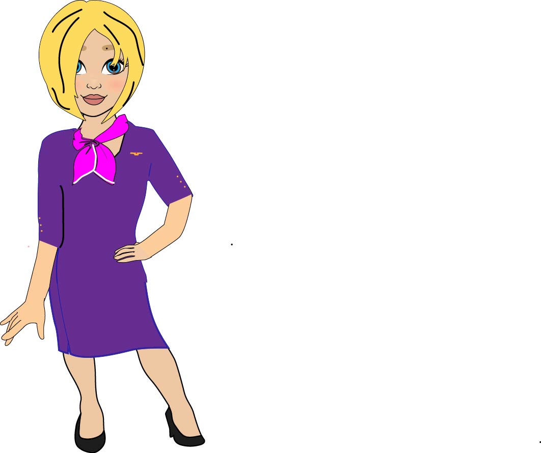 Luggage Tag - Flight Attendant