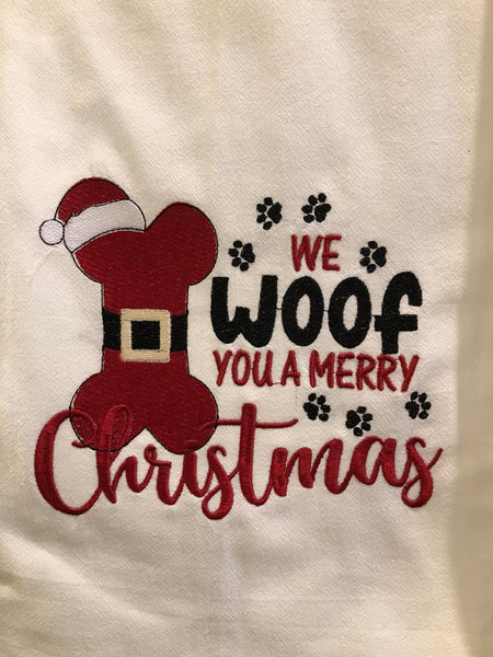 Embroidered Towel - Flour Sack Full Size - Holiday and Seasonal Themed